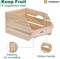 Wood Potato Onion Storage Bins - Wooden Stackable Produce Basket - Fruit Vegetable Storage for Kitchen Pantry Organization, Set 3 Pieces